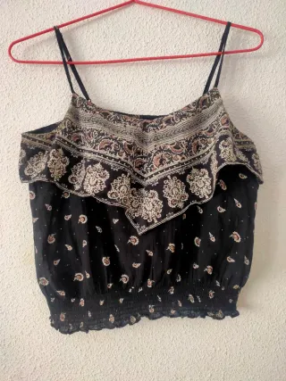 Blusa tirantes finos con estampado
