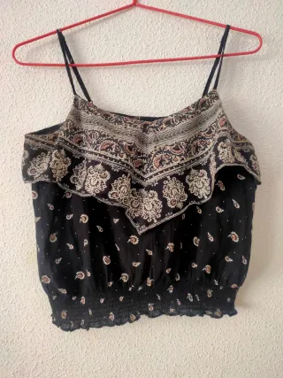 Blusa tirantes finos con estampado