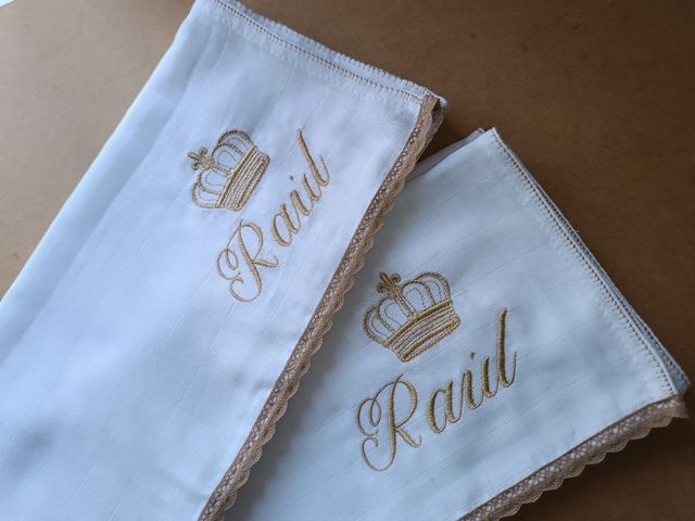 Gasas bebé personalizadas bordado