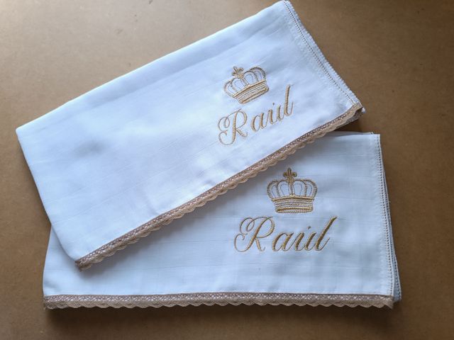 Gasas bebé personalizadas bordado