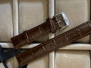 Correa Marrón Longines Cocodrilo