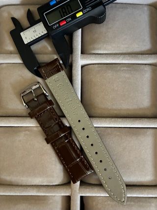 Correa Marrón Longines Cocodrilo