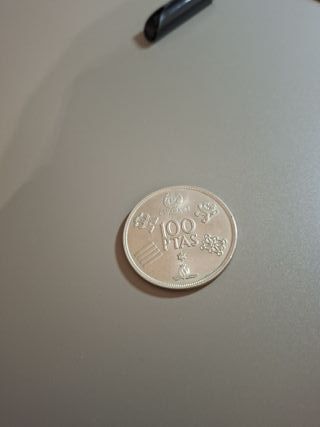 Monedas 100 y 50 pesetas del mundial '82 pesetas