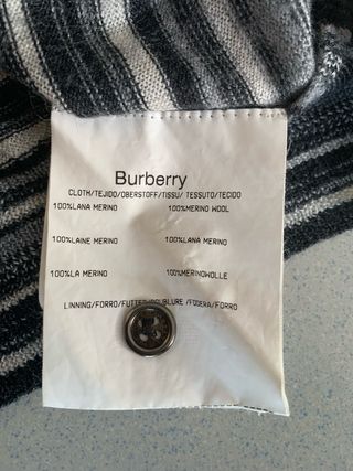 Chaqueta de punto Burberry rayas