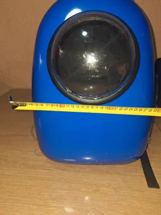 Trasportino blu per animali domestici