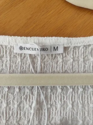 Camiseta blanca manga corta M
