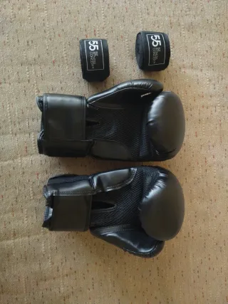 Guantes de Boxeo 12 oz + Vendas