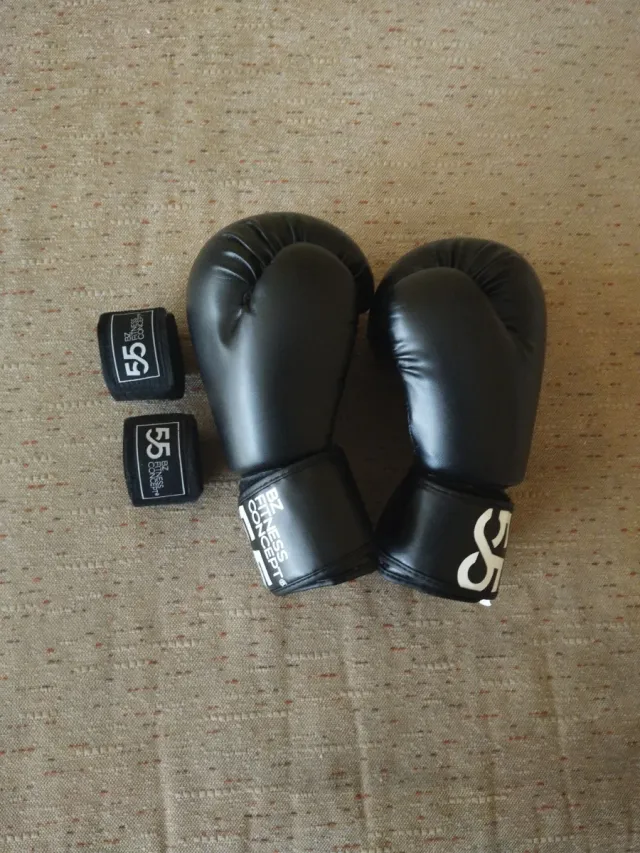 Guantes de Boxeo 12 oz + Vendas