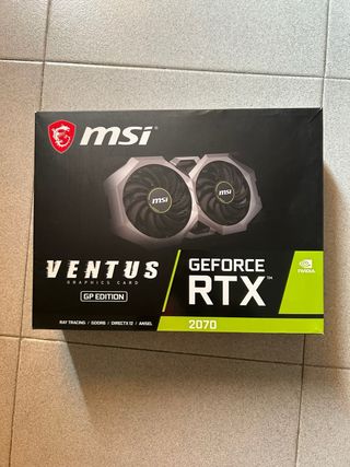 Tarjeta Gráfica Nvidia RTX 2070 MSI 8GB GDDR6