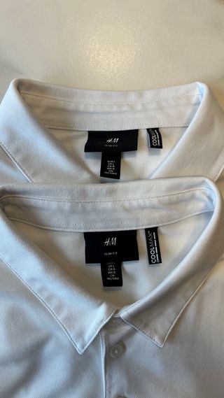 2 polos H&M blancos