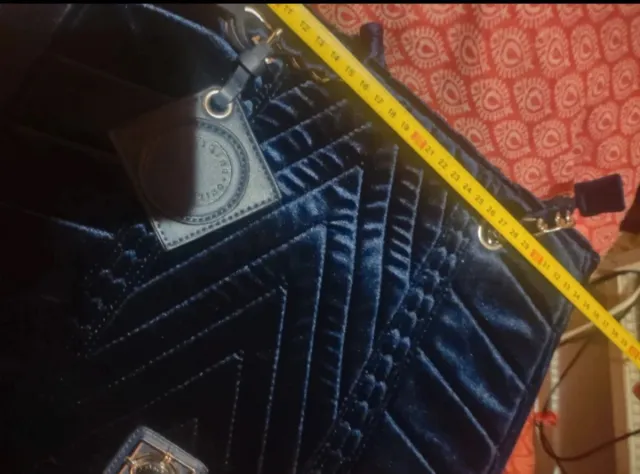 Bolso Malandrino Terciopelo Azul noche