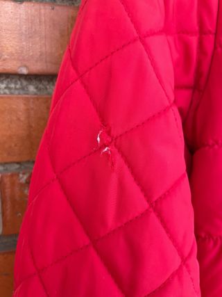 Abrigo de entretiempo rojo