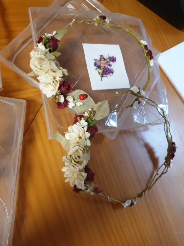 Corona de flores para el pelo