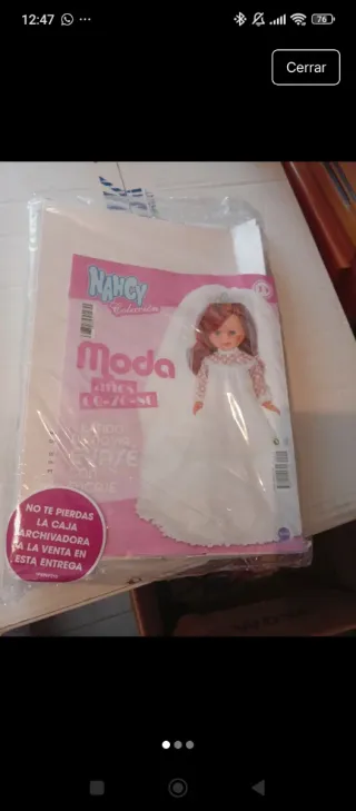 Ropa Muñeca Nancy Moda Vestido Novia