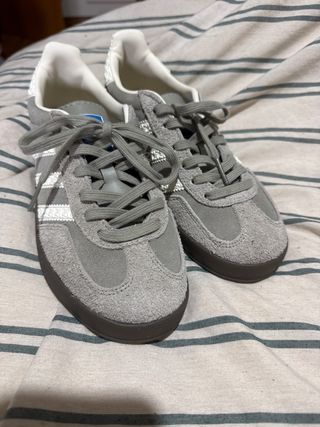 Adidas Gazelle Talla 37 Gris Usadas 1 Vez