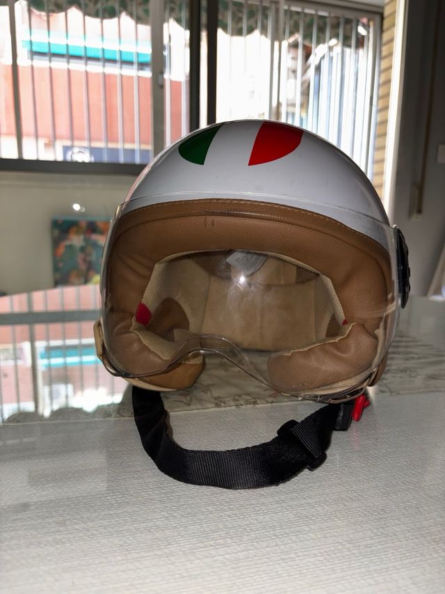 Casco Moto Estilo Vintage Italiano