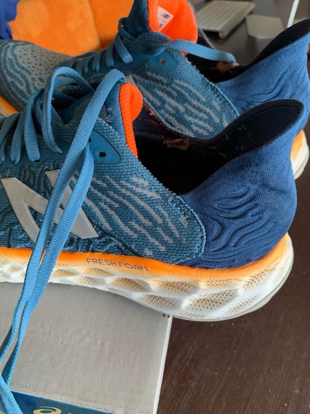 Zapatillas New Balance Hombre 1080 Azul/Naranja