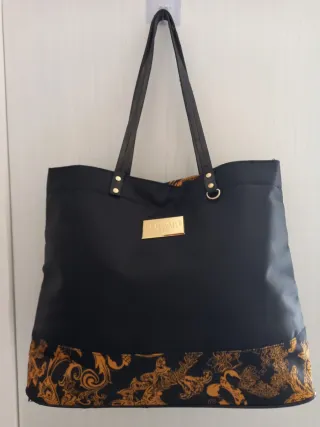 Borsa Versace nera e oro