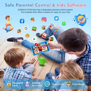 Tablet Infantil Android 7 pulgadas HD Azul