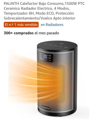 Calefactor Eléctrico PALINTH 1500W PTC