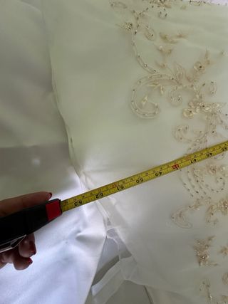 Vestido de Novia Blanco y Dorado