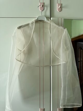 Vestido de Novia Blanco y Dorado