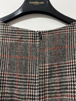 Vestido mini de cuadros