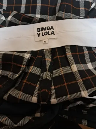 Pantalón de cuadros mujer