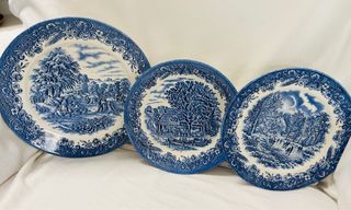 VAGILLA CURRIER & IVES 12 x3 platos Sopera