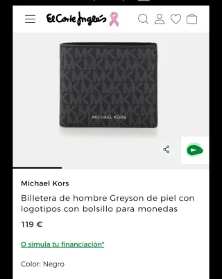 Cartera Michael Kors Greyson Negra