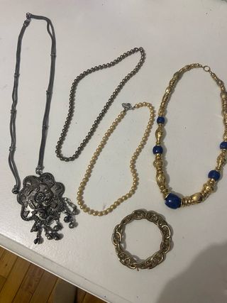 Pack 4 collares mujer y pulsera