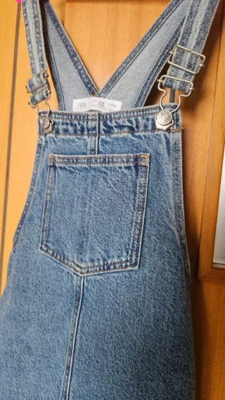 Vestido Jeans Zara Menina 5/6 Anos