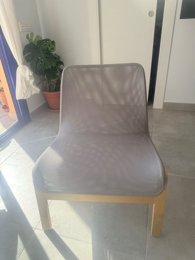 Silla Cris tela y madera