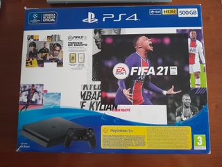 PS4 500GB Jet Black + FIFA 21