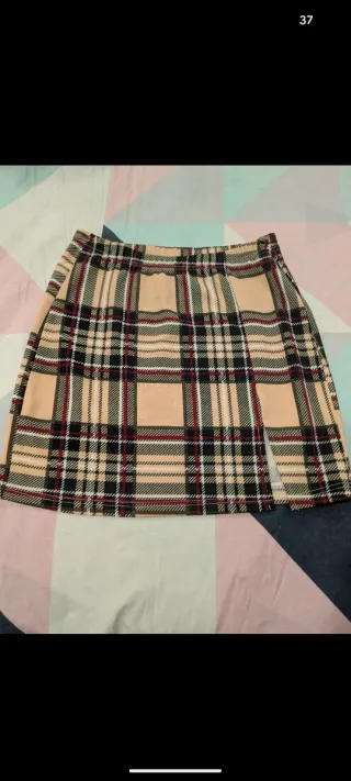 Falda Shein cuadros mini