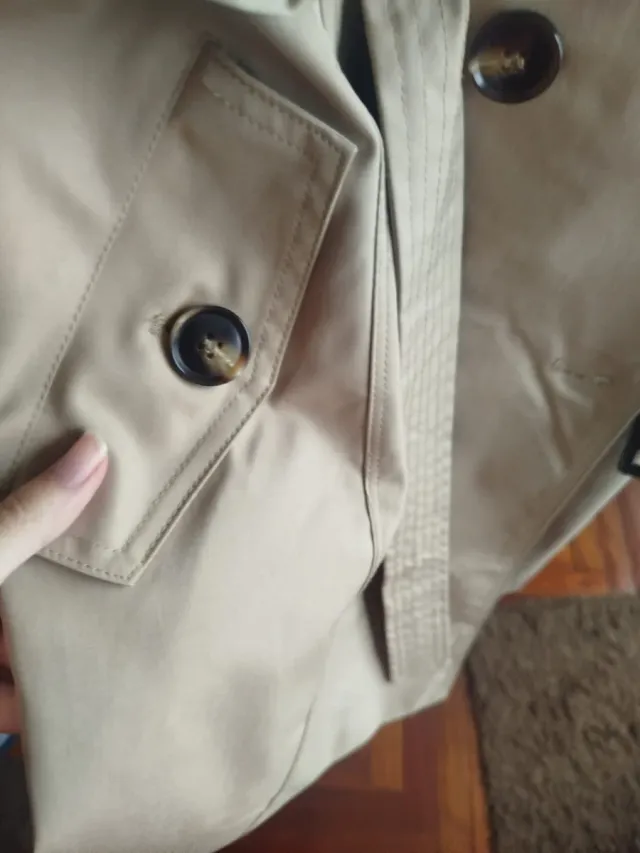 Gabardina beige mujer Talla como una L