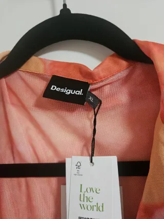 Blusa Desigual Talla XL M/C Nueva