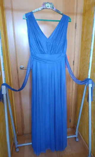 Vestido de fiesta azul eléctrico 