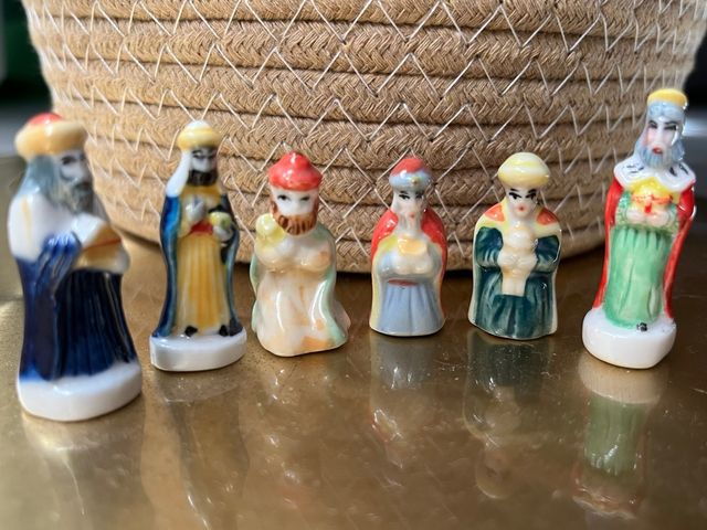 6 Figuras Reyes Magos Roscón Antiguos