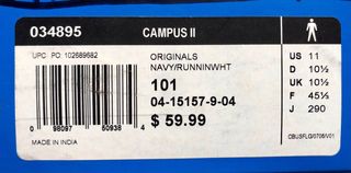 Adidas Originals Campus 2 Scarpe Uomo Nuove