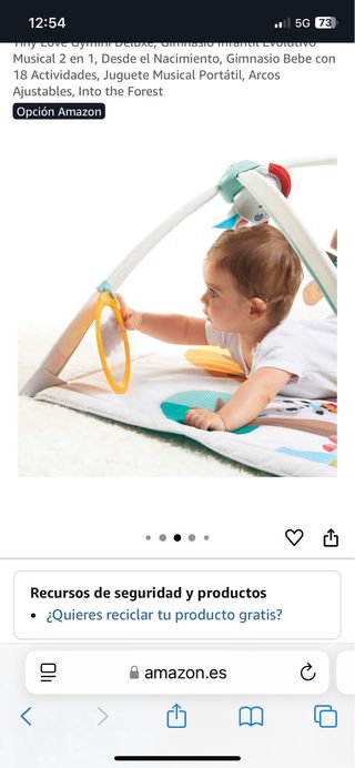 Gimnasio Bebé Tiny Love Gymini Deluxe