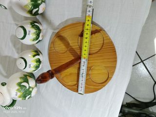 Set Olio, Aceto, Sale e Pepe con Vassoio