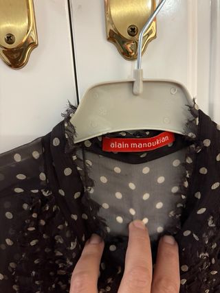 Blusa Alain Manoukian gasa lunares