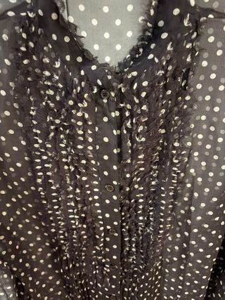 Blusa Alain Manoukian gasa lunares