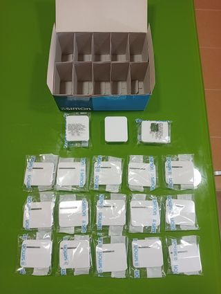 Teclas luz serie Simon 75 blanco
