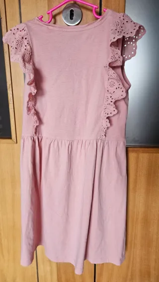 Vestido menina rosa 6/8 anos
