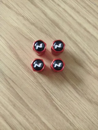 Tapones Llantas Hyundai N Rojos