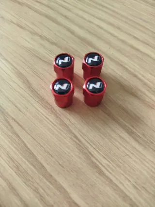 Tapones Llantas Hyundai N Rojos