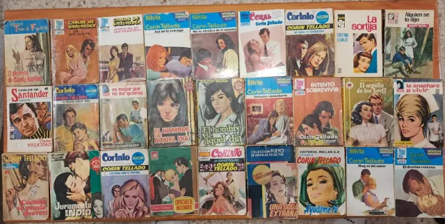 Lote de 27 novelas románticas. Corin Tellado.