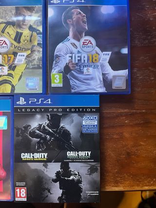 Lote 6 Juegos PS4: FIFA y Call of Duty